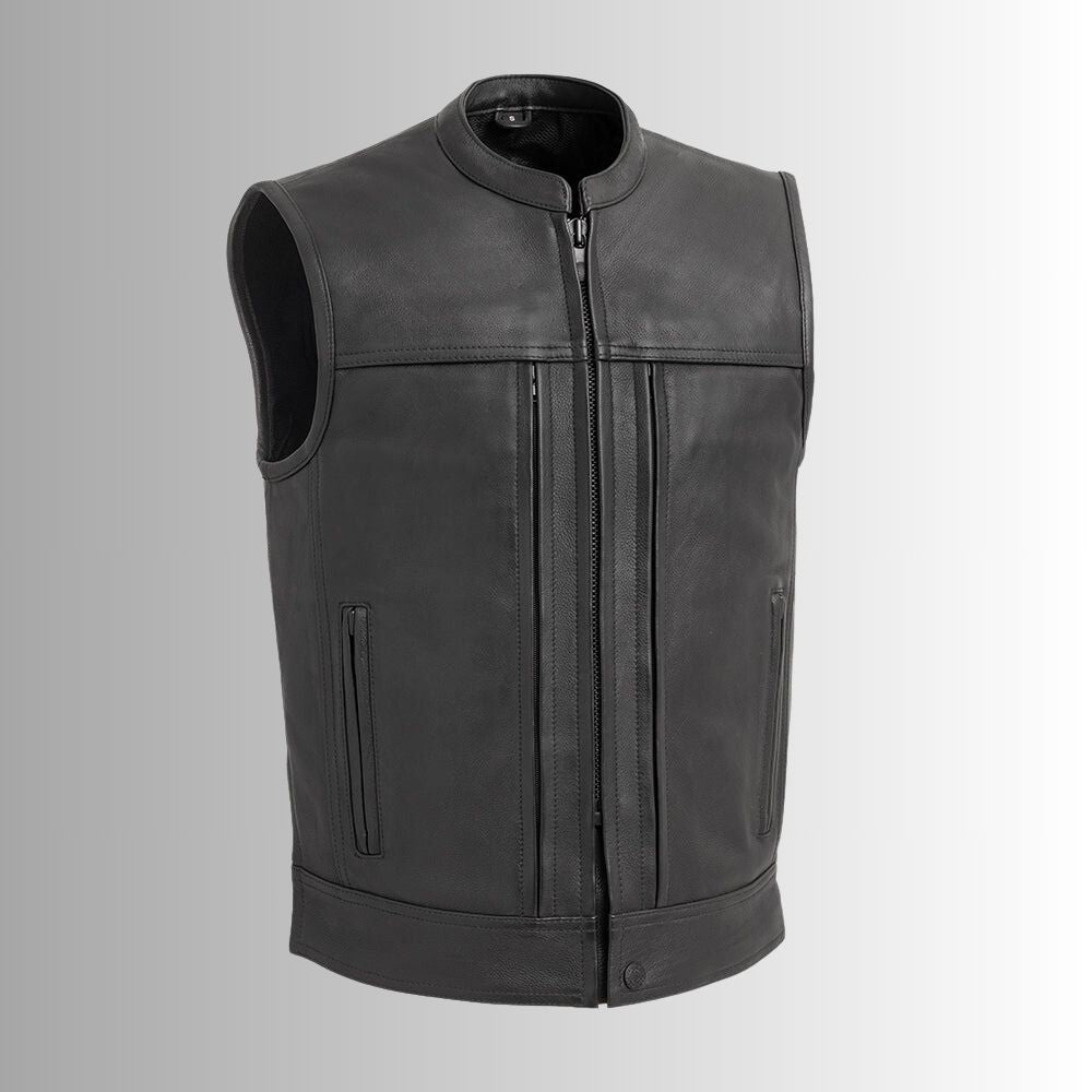 Gilet moto en cuir pour homme – Design audacieux et confort