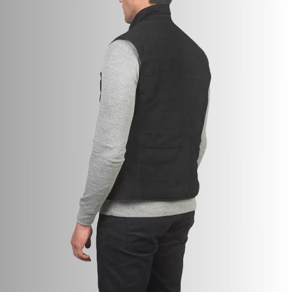 Gilet en cuir élégant pour homme – attrait emblématique de l'Ouest