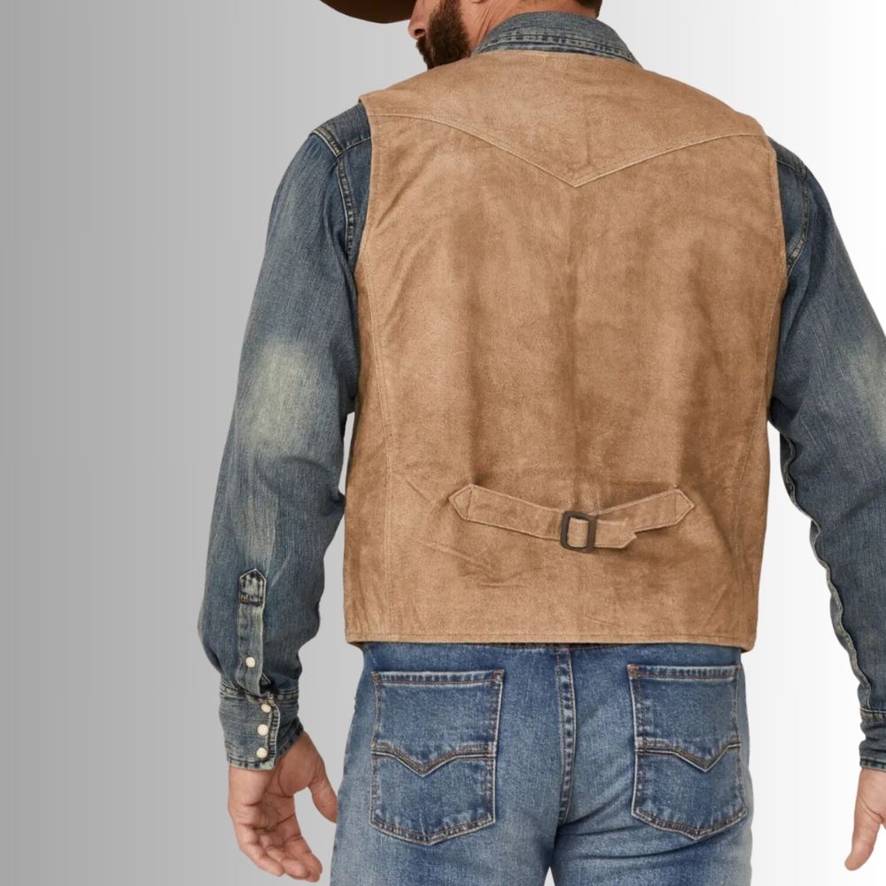 Gilet de moto en cuir de qualité supérieure pour homme – Durable et élégant