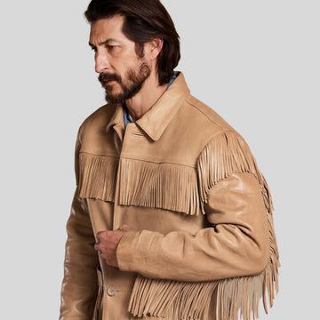 Veste western pour homme avec franges classiques – Style intemporel