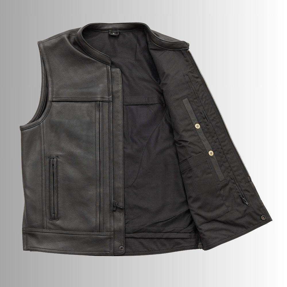 Gilet moto en cuir pour homme – Design audacieux et confort