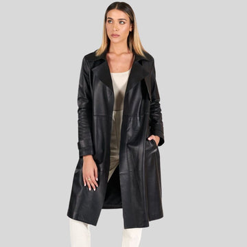 Blazer en cuir tendance pour femme – Manteau en cuir de qualité supérieure