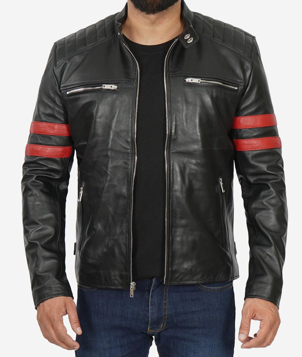 Veste de moto matelassée de luxe pour homme – La perfection du cuir