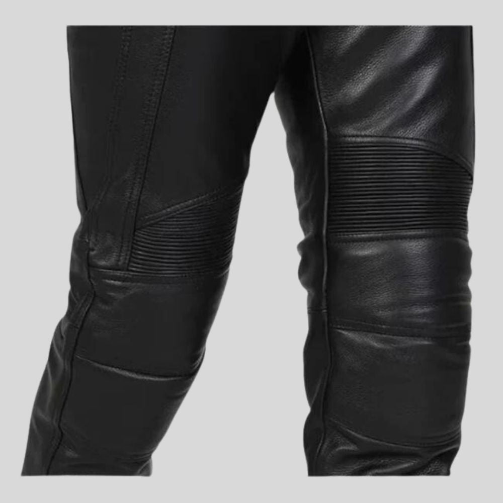 Pantalon en cuir slim élégant pour homme – Coupe parfaite