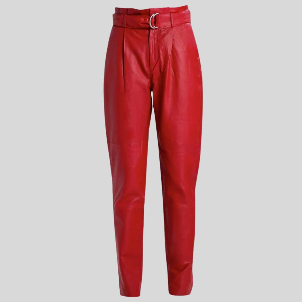 Pantalon en cuir contemporain pour femme – audacieux et tendance