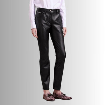 Pantalon en cuir chic pour femme – Tenue tendance et confortable