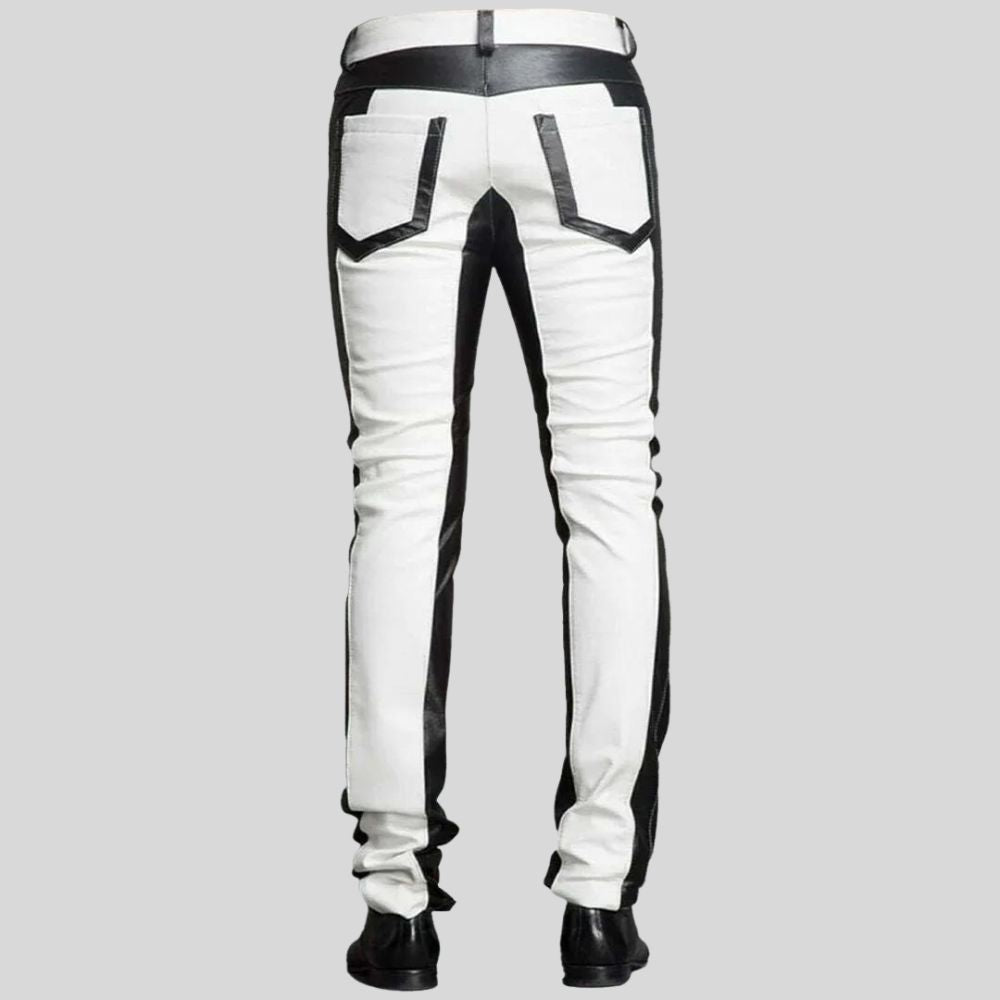 Pantalon en cuir pour homme – Coupe slim ultime