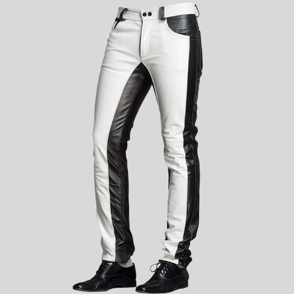 Pantalon en cuir pour homme – Coupe slim ultime