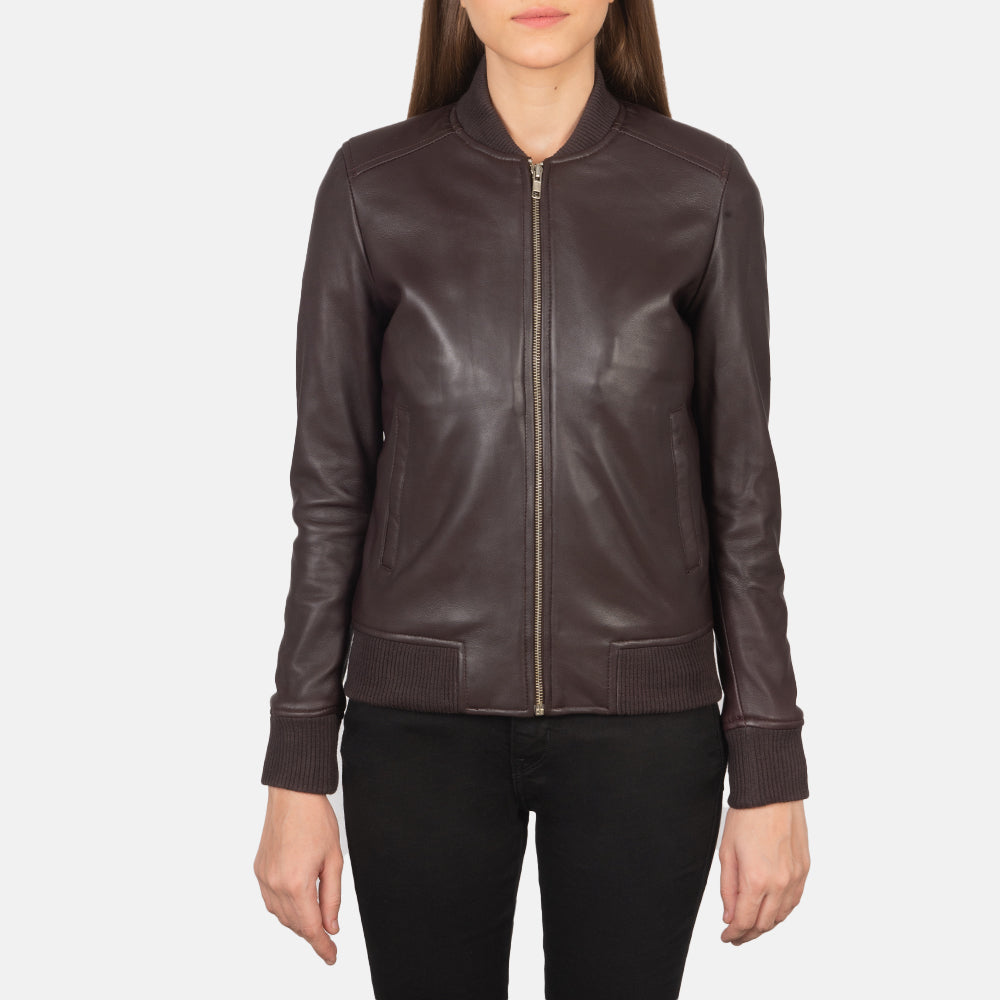 Veste bomber en cuir tendance pour femme – parfaite pour toutes les saisons