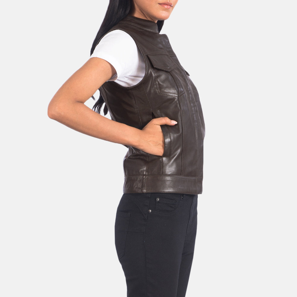 Gilet de moto en cuir pour femme – Design durable et tendance