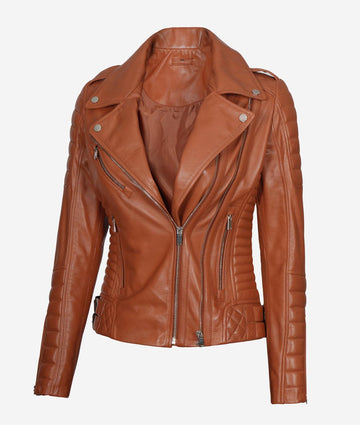 Veste moto pour femme – Cuir et attitude