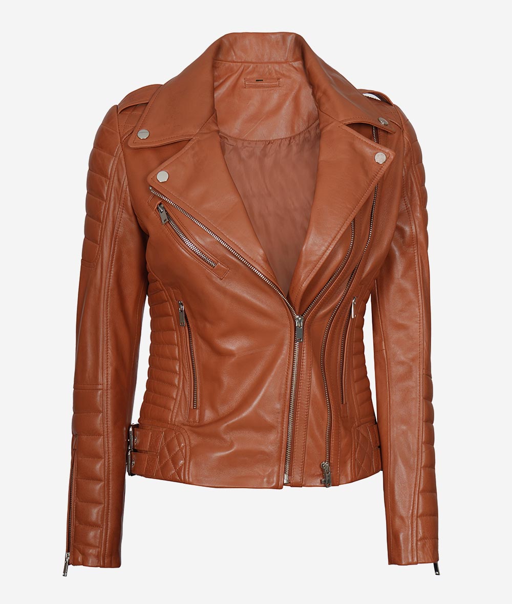 Veste moto pour femme – Cuir et attitude