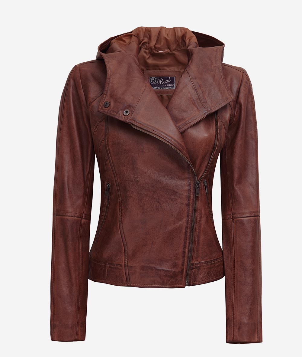 Veste de moto en cuir matelassé pour femme – Fashion Forward