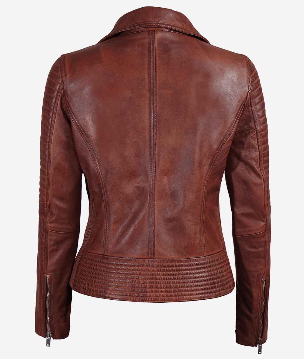 Veste de moto en cuir pour femme – Look moto classique