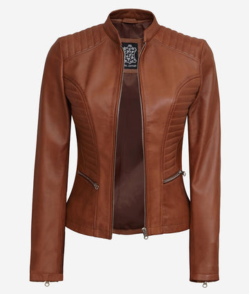 Veste de moto en cuir pour femme – Style intemporel