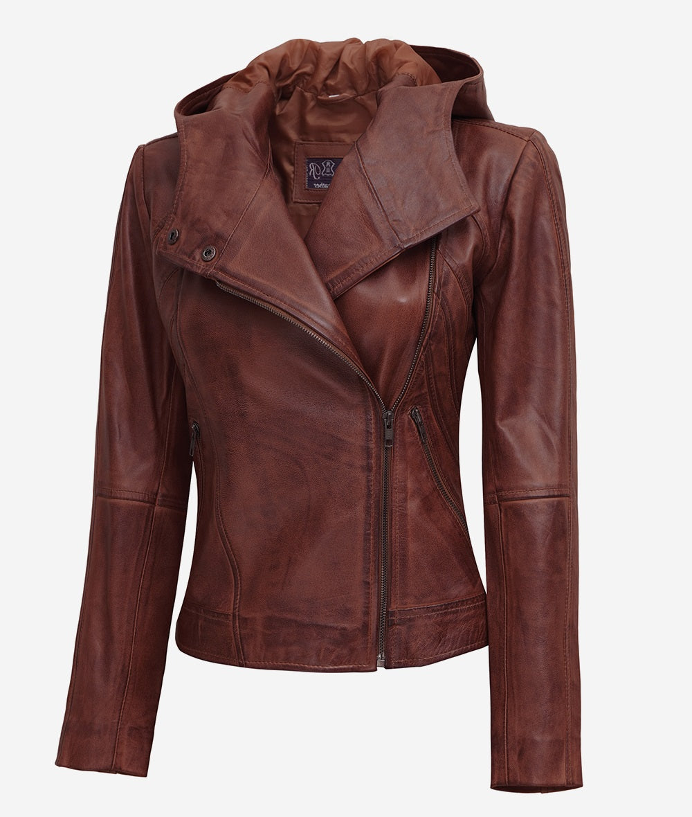 Veste de moto en cuir matelassé pour femme – Fashion Forward